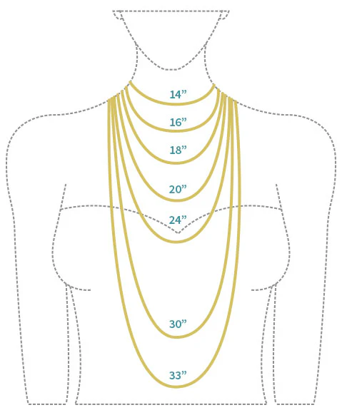 18K WHITE GOLD 0.5 ct SOLITAIRE 18 INCH NECKLACE